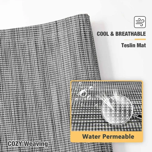 Vista 58 de Veehoo Cama elevada para perros a prueba de mordidas - Cuna elevada refrescante para mascotas - Marco de aluminio plateado y tela de malla