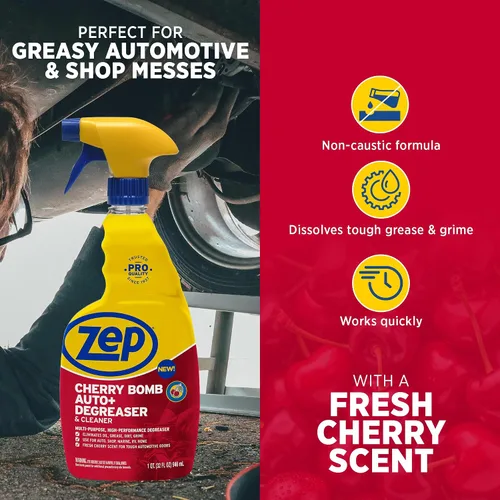 Vista 4 de Zep Cherry Bomb Auto+ Desengrasante y limpiador - Para automóvil, marina, RV y hogar - 32 onzas