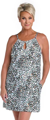Vista 15 de 24th & Ocean Vestido de cuello alto para mujer Aguamarina/ Ibiza Palms