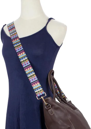 Vista 2 de ZANQANO - Correa de repuesto para bolsa bandolero, ajustable, estilo guitarra, multicolor