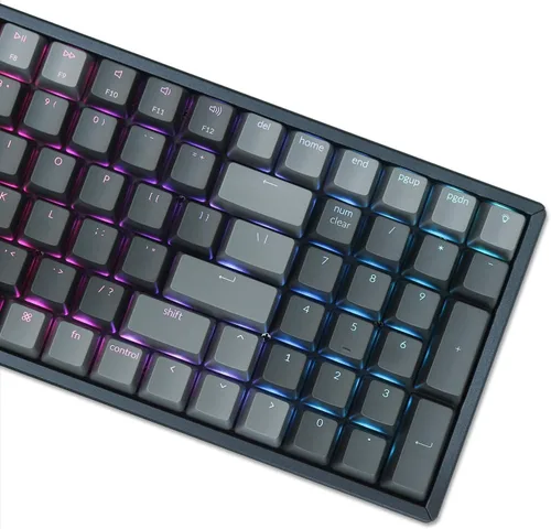 Vista 3 de Keychron K4 Teclado mecánico inalámbrico BluetoothUSB con cable, compacto 100 teclas 96% diseño RGB LED retroiluminado Gateron G Pro Blue Switch