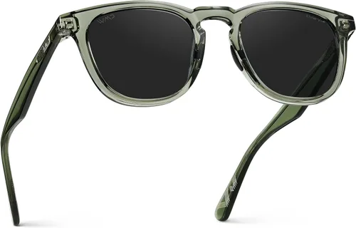 Vista 11 de WearMe Pro WMP Eyewear - Gafas de sol polarizadas deportivas y de golf para hombre: montura redonda, lentes antirreflejos, almohadillas