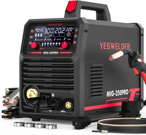 Vista 10 de YESWELDER Soldador MIG 135A, núcleo de flujo de 110 V sin gas MIG/elevación