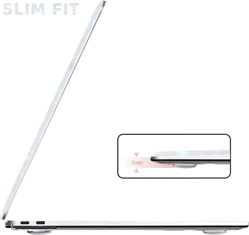 Vista 2 de Anban Funda compatible con MacBook Pro de 13 pulgadas M2 M1 2025-2016 A2338 A2251 A2289 A2159 A1989 A1706 A1708, carcasa rígida de plástico+cubierta
