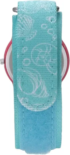 Vista 2 de Disney Princess Time Teacher - Reloj analógico de cuarzo y nailon para niños Azul Patchwork