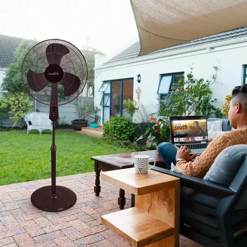 Vista 4 de HomePointe FS40-19MB Ventilador Oscilante de Soporte, Negro, 16 In. - Cantidad 1