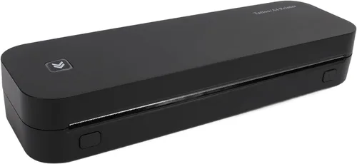Vista 4 de Ymiko Impresora térmica portátil sin tinta A4 para viajes (negro)