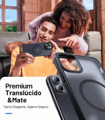 Vista 6 de Funda magnética fuerte para iPhone 11 Pro Max, [compatible con MagSafe] funda protectora a prueba de golpes para iPhone 11 Pro Max de 6.5 pulgadas