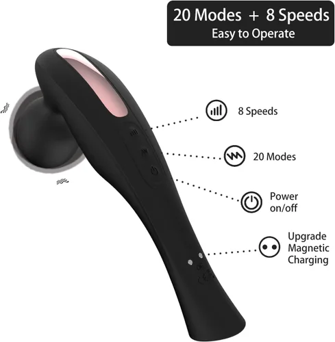 Vista 3 de Masajeador de espalda eléctrico inalámbrico, portátil, portátil, Fuigarry de cuerpo completo, para masaje de hombros, cuello y tejido profundo, Negro