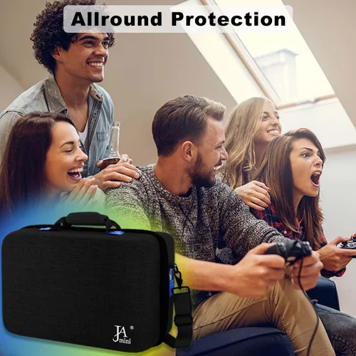 Vista 6 de Hard Shell Travel Carrying Case for PS5, Portable Protective Playstation 5 Carry Bag Compatible with Console Controller DiscDigital Edition, Base