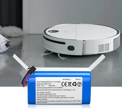 Vista 7 de Batería de repuesto compatible con el robot aspirador AIRROBO P20