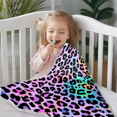 Vista 9 de Erosebridal Manta de hojas para niños, niñas y hombres, manta de forro polar colorida, manta de cama de hojas de mandala bohemio, 30 x 40 pulgadas