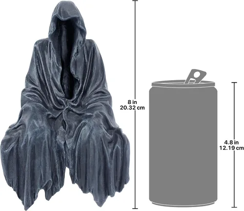Vista 6 de Design Toscano Reaping Solace: The Creeper Sitting Statue