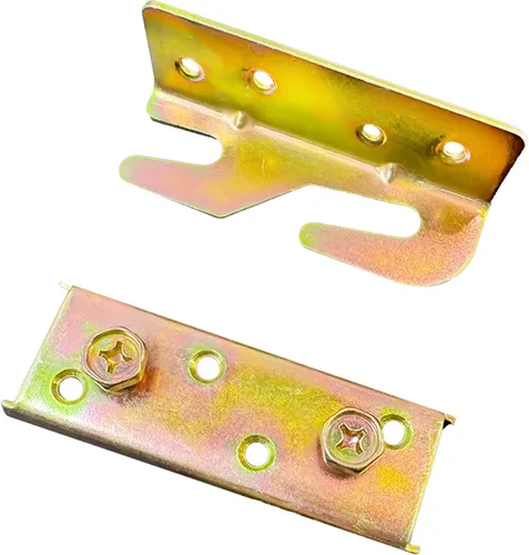 Vista 2 de Soportes de riel de cama, conectores de soporte de marco de cama para camas de madera, sujetadores de soporte resistentes sin mortaja, accesorios