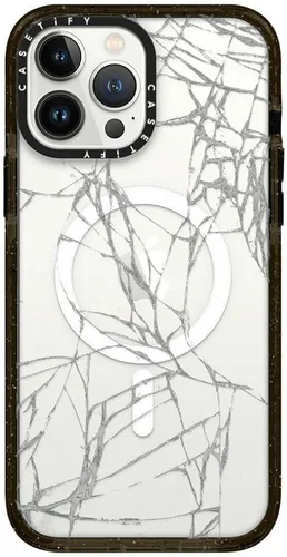 Vista 349 de CASETiFY Funda Impact para iPhone 13 [Protección contra caídas de grado militar 4X de 8.2 pies/Compatible con Magsafe] - #1 Mom - Transparente
