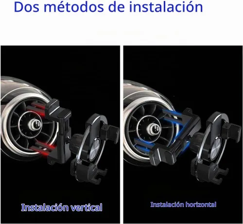 Vista 4 de ICAILIN Soporte de teléfono redondo para automóvil con ventilación de aire para Mercedes Benz A/B/E/S-Class GLA/GLB/GLC, Mini Cooper Countryman