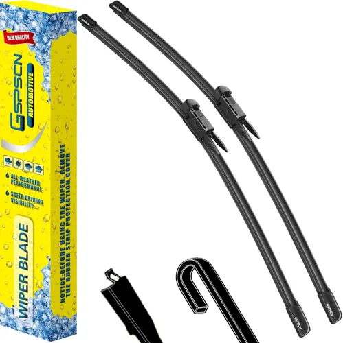 Vista 36 de GSPSCN 2 limpiaparabrisas de repuesto para Cooper R55, R56, R57, 2013, 2014, 2015, 19 + 18 pulgadas (juego de 2)
