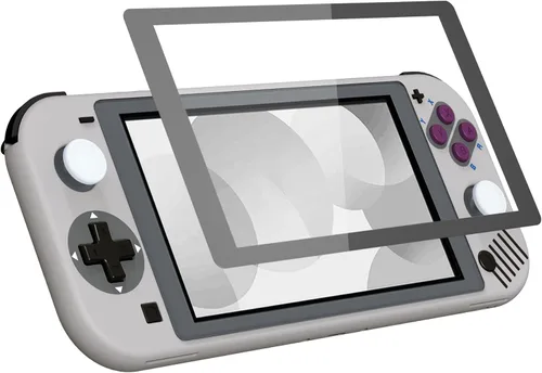 Vista 6 de eXtremeRate Carcasa de repuesto para Nintendo Switch Lite de 1989 GB, estilo DMG-01, carcasa para controlador de mano NSL con protector de pantalla