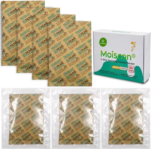 Vista 36 de Wisesorb Paquetes de control de humedad bidireccionales 49% para guitarras e instrumentos de madera - Absorbentes de humedad de 70g