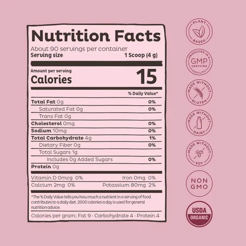 Vista 9 de KOS Paquete Smart Heart (proteína de chocolate en polvo a base de plantas + polvo de raíz de remolacha orgánica + mezcla de rojos orgánicos)