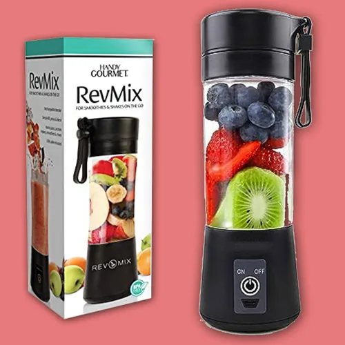 Vista 6 de Handy Gourmet RevMix - para batidos y batidos sobre la marcha, negro