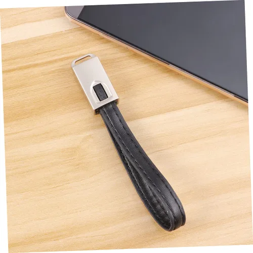 Vista 4 de OSALADI 3 unids -c cable USB en espiral llavero teléfono teléfono teléfono carga cable de carga de datos cargador útil