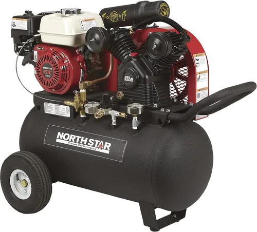 Vista 7 de NorthStar Compresor de aire portátil a gas 20-gal de tanque horizontal 13.7 CFM @ 90 PSI