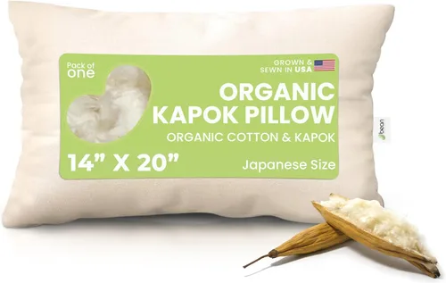 Vista 11 de Bean Products Almohada de casco de trigo sarraceno orgánico, japonés, 14 x