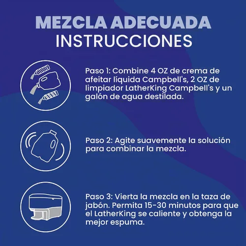 Vista 5 de Campbell's Crema de afeitar líquida 8 oz para barberos