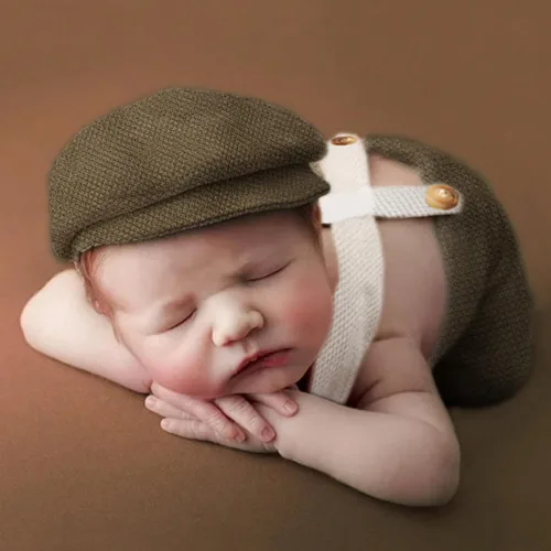 Vista 11 de Holibeat Accesorios de Fotografía para Bebé Recién Nacido Niño Trajes de Sesión de Fotos para Bebé Niño Trajes Romper de Caballero Infantil