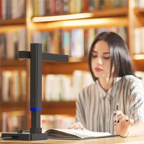 Vista 8 de CZUR Shine - Escáner de documentos portátil ultra inteligente, escáner de libros delgados con OCR, cámara de documentos USB para computadora