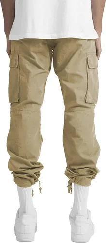 Vista 5 de LYRXXX Pantalones cargo casuales para hombre, pantalones de senderismo, pantalones de entrenamiento para hombre