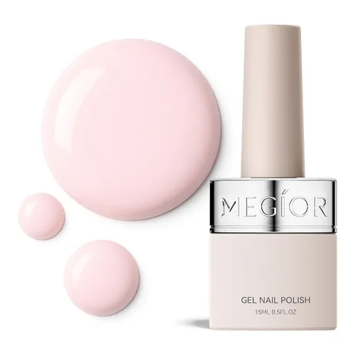 Vista 76 de MEGIOR Esmalte de uñas de gel libre de TPO, 0.5 onzas líquidas, base de gel transparente para remojar la lámpara de uñas LED, capa base de larga