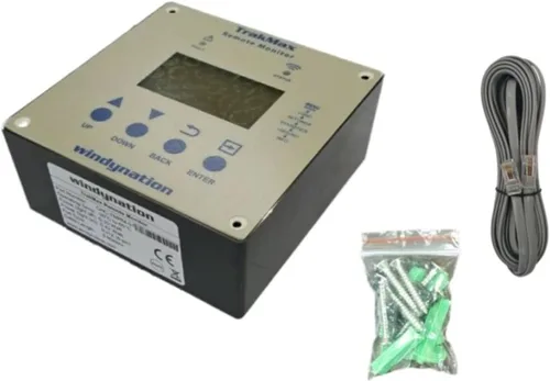 Vista 4 de WindyNation Kit de panel solar monocristalino de 400 vatios con controlador de carga solar TrakMax MPPT 40A + kit de medidor remoto