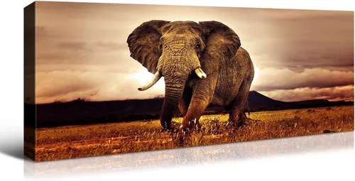 Vista 47 de YONICA Lienzo de pared de animales de la naturaleza, pintura de pared de águila, impresión artística de águila calva voladora impresa en lienzo