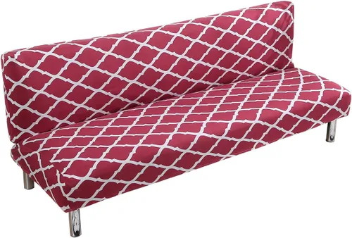 Vista 36 de MIFXIN Funda elástica para sofá cama sin brazos, funda de elastano para futón, plegable, sin reposabrazos, protector de muebles para sofá cama