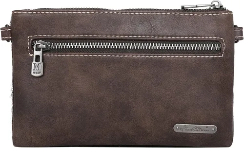 Vista 7 de Montana West Cowhair - Bolso cruzado de piel para teléfono celular cartera para mujer vaquera occidental pequeño bolso cruzado