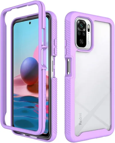 Vista 10 de Funda de parachoques para Xiaomi Redmi Note 10S, protección de doble capa para Xiaomi Redmi Note 10S, parachoques delantero de PC + contraportada