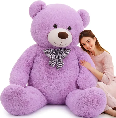 Vista 26 de MaoGoLan Oso de Peluche Teddy Gigante, Animal de Peluche Grande de Tamaño Real, 5 Pies, Suave y Esponjoso Gran Regalo de Oso Teddy para Baby Shower