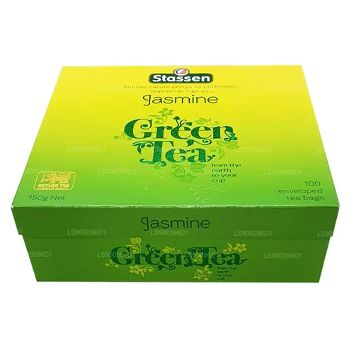 Vista 4 de Stassen Pure té verde de jazmín, 100 bolsas de té