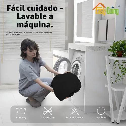 Vista 8 de Funda Easy-Going elástica para sofá modular, 2 piezas, en forma de L, para sala de estar, tela jacquard, con parte inferior elástica para perros
