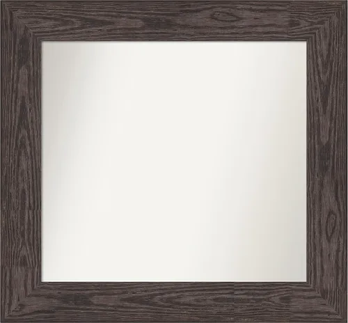 Vista 565 de Amanti Art Espejo personalizado, espejo de baño negro puente, espejo de pared o espejo de tocador de baño sobre el fregadero (26 x 26 pulgadas)