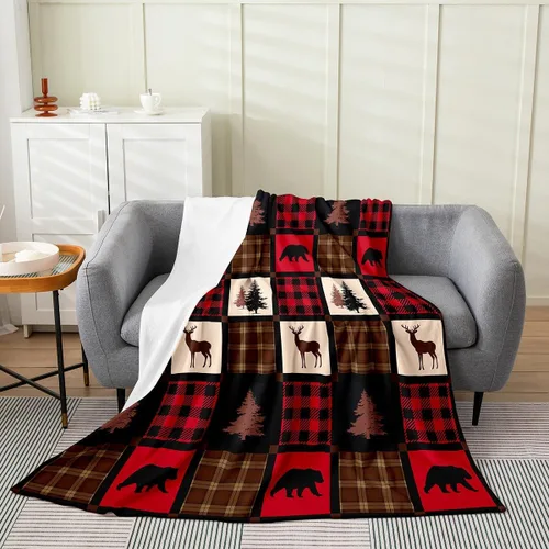 Vista 15 de Erosebridal Manta de pingüino de 40 x 50 pulgadas para niños y niñas, manta de franela gris blanca y negra con diseño de animales antárticos