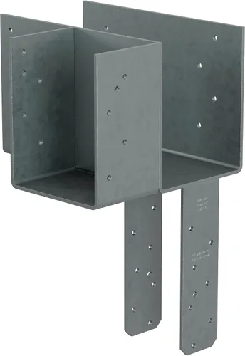 Vista 8 de Simpson Strong-Tie ECCLRQ666SDS - ECCLLQ Tapa de columna de extremo en forma de L para vigas 6X y poste 6X con tornillos SDS, soporte de marco