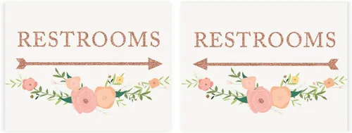 Vista 39 de Andaz Press Letreros de fiesta de boda, purpurina de oro rosa sintético con flores, 8.5 x 11 pulgadas, resalta tu versículo bíblico favorito