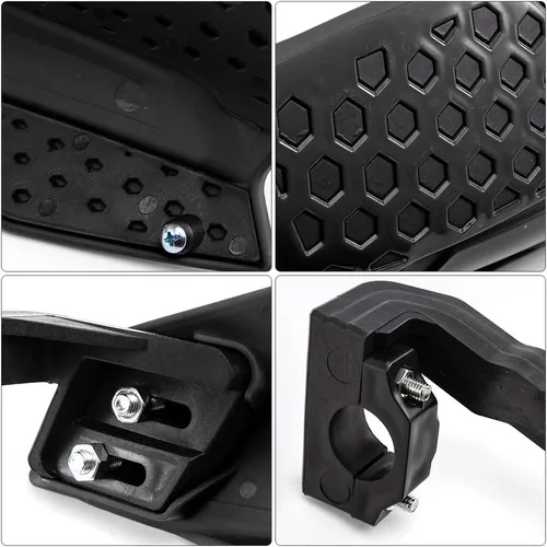 Vista 5 de Guardamanos para motos universales de 7/8" (22mm) para motocross (negro)