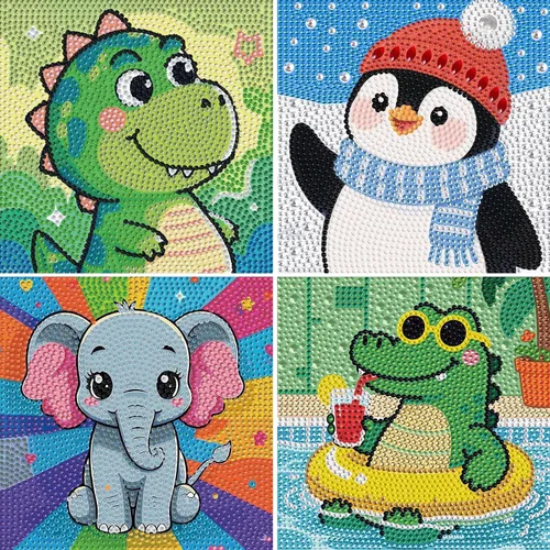 Vista 15 de UiSdfuy Kits de arte de diamantes para niños, artes y manualidades de 8, 9, 10, 11 y 12 años, arte de diamantes para niños, arte de gemas paquete
