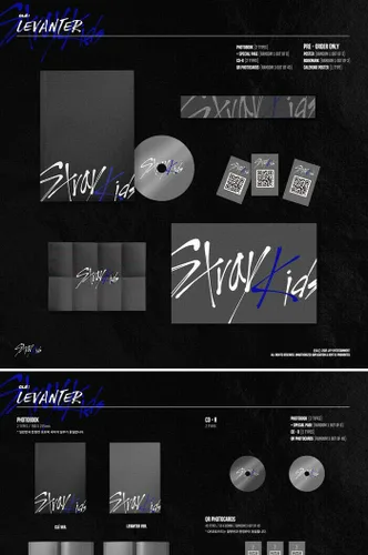 Vista 3 de STRAY KIDS [ CLE 3:LEVANTER ] Album ( CLE 3 Ver. ) ( CD+Photo Book+3p QR Photo Card(Out of 40)+STORE GIFT CARD )