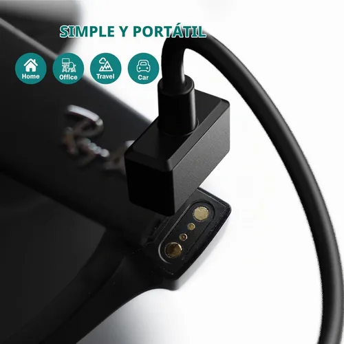 Vista 7 de TUSITA Cable de carga compatible con lentes inteligentes Ray-Ban Stories - 1M