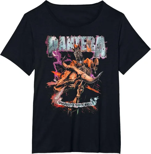 Vista 6 de Pantera Camiseta de manga corta oficial de Cowboys From Hell Riding Skeleton